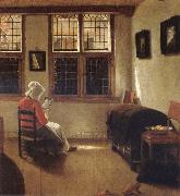 Pieter Janssens Elinga, Woman Reading